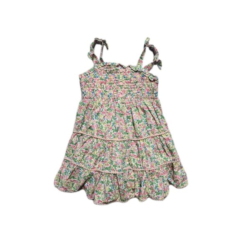 Joie Girls Ditsy Floral Smocked Sundress Sz 4 T Tiered Dress